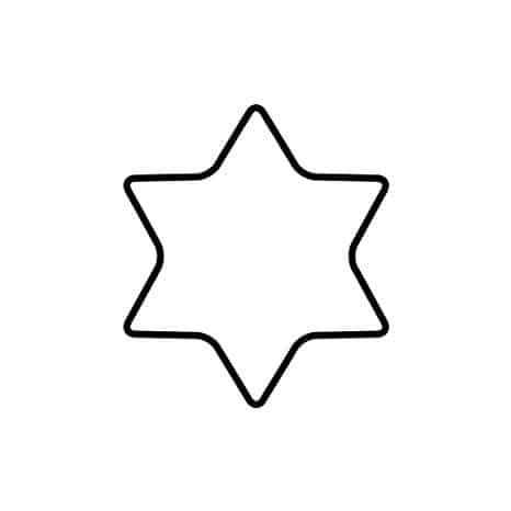 estrela de 6 pontas simples