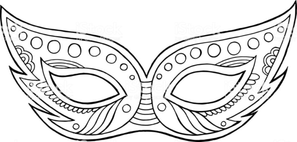 Máscara carnavalesca para colorir24