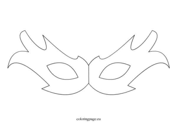 Máscara de Carnaval para colorir44