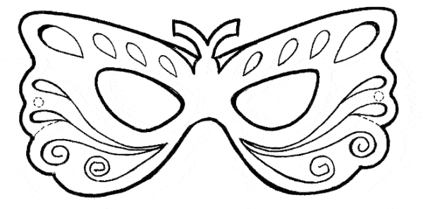 Máscara de Carnaval para colorir53