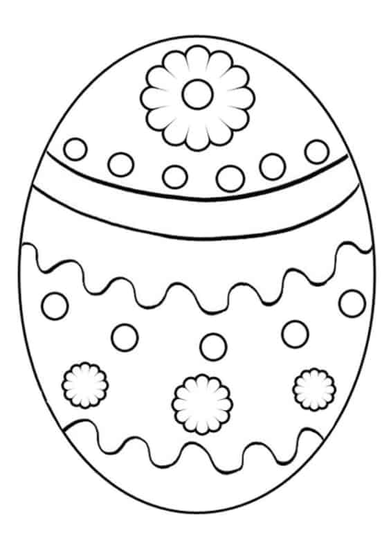 ovo de Páscoa para colorir ideias