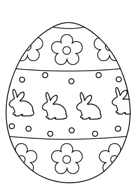 ovo de Páscoa para colorir personalizado