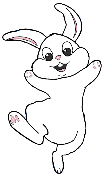 desenho de coelho fácil e divertido