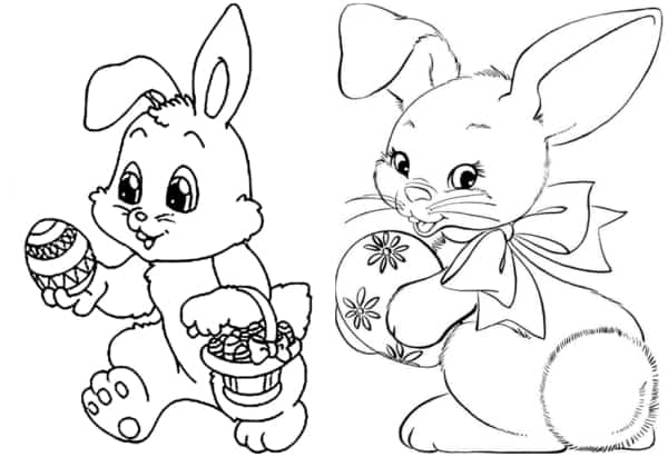 desenhos de coelho da páscoa