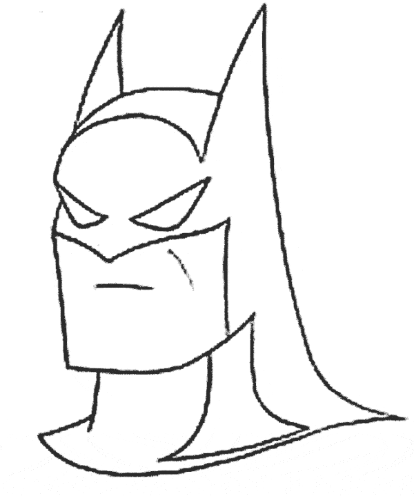 mascara do Batman para colorir