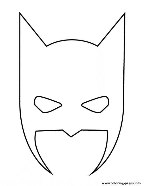 mascara simples do batman