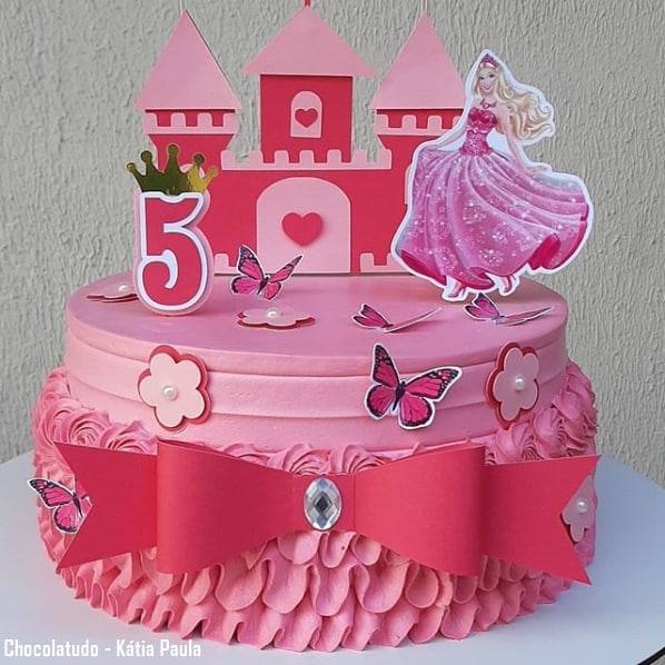 Bolo de Aniversário: Barbie A Princesa da Ilha, 042 Ficou i…