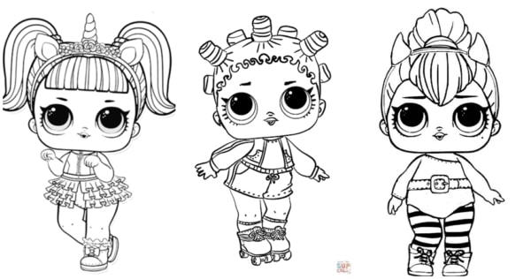 ▷ Desenhos de LOL Surprise para colorir