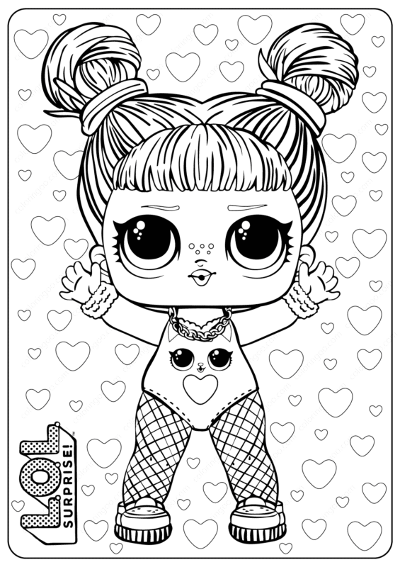 Desenhos para colorir da boneca Lol Surprise Bebe Bonita - Desenhos para  colorir grátis para imprimir