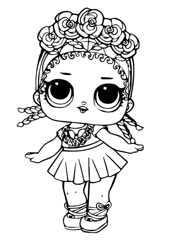 Desenhos para colorir LOL OMG Girl Lara - Desenhos para colorir grátis para  imprimir