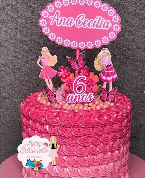 Bolos Decorados Da Barbie  Bolo de aniversário da barbie, Aniversário da  barbie, Bolos de aniversário