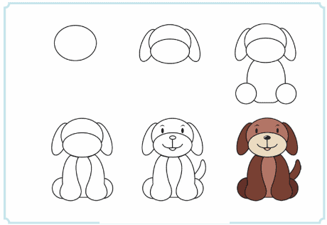 COMO DESENHAR UM CACHORRO KAWAII - COMO DESENHAR E PINTAR UM CACHORRO 