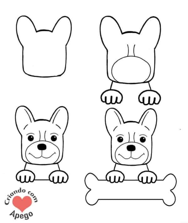 CACHORRO KAWAII - Desenhos Kawaii em 2023  Desenho de cachorro, Animais  fáceis de desenhar, Desenho simples de gato