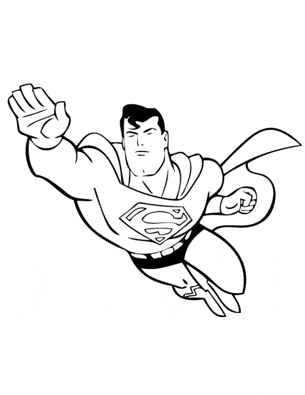 Superman para colorir