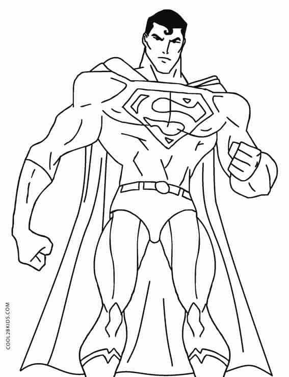 ideias de Superman para colorir