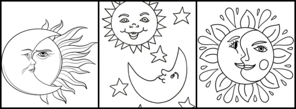 Espaço Educar desenhos para colorir : Desenhos de sol para pintar