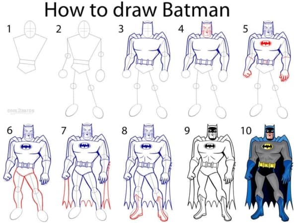 Batman simples passo a passo