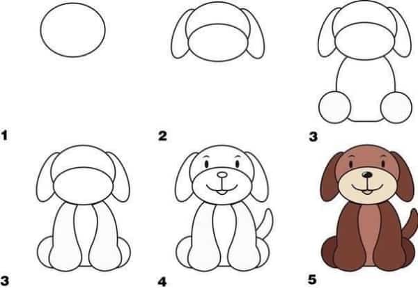 Como desenhar animais cachorro