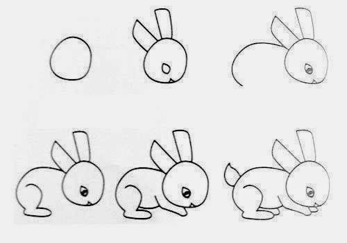 Como desenhar animais coelho