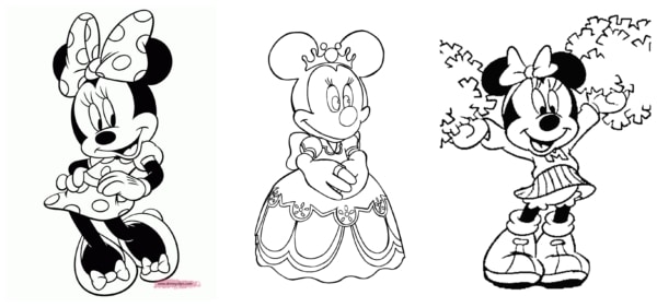 Minnie para colorir 1