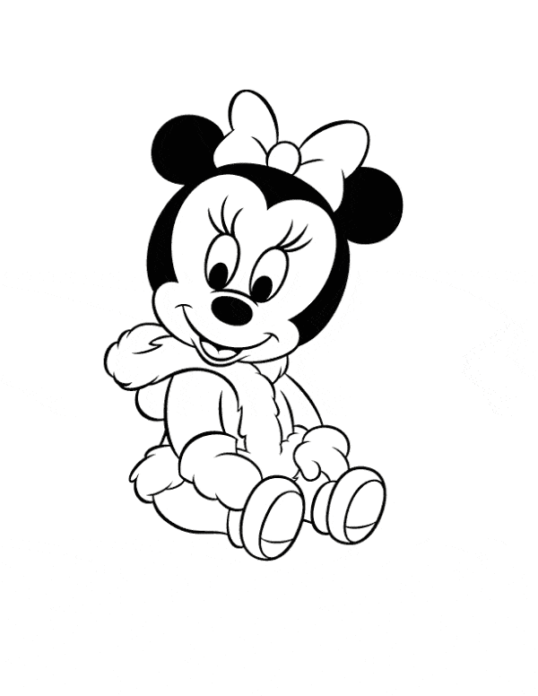 Minnie para colorir e entreter a criançada