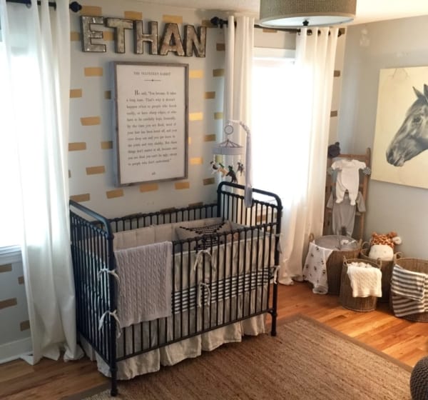 temas para quarto de bebê para meninos cavalos