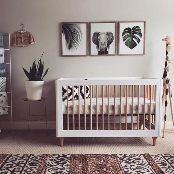 temas para quarto de bebê safari estilo clean