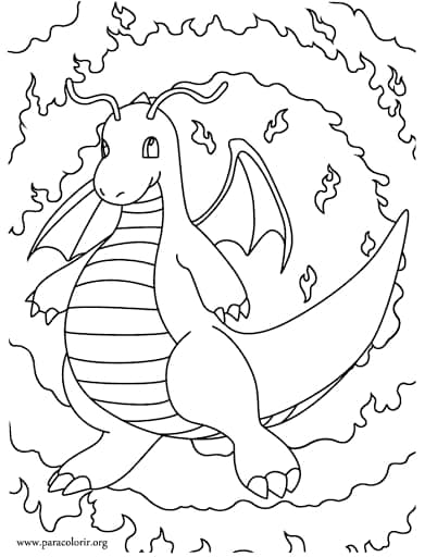 desenho infantil de dragão para imprimir grátis