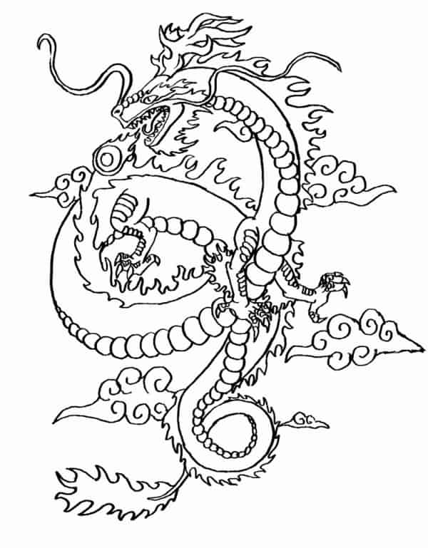 Desenho Para Colorir menina dragão cospe fogo - Imagens Grátis Para  Imprimir - img 31048