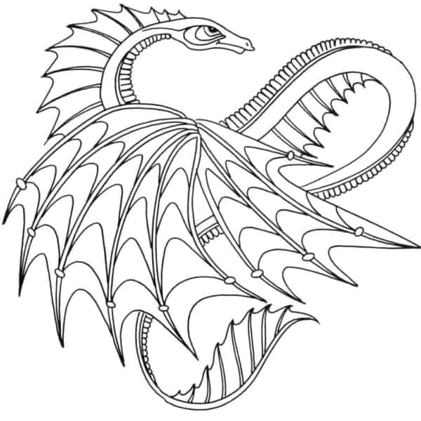 desenho de dragão