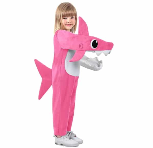 fantasia de tubarão rosa