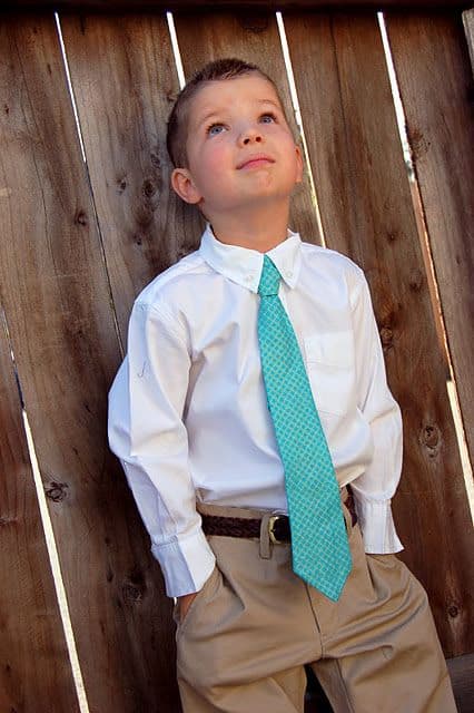 gravata infantil com calça social