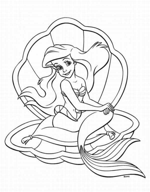 desenho Ariel para colorir
