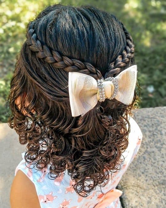 Penteado Infantil para Casamento