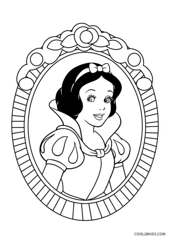 30+ Desenhos da Branca de Neve para colorir - Como fazer em casa