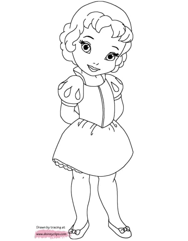 Desenhando a Branca de Neve Kawaii Como desenhar as princesas I