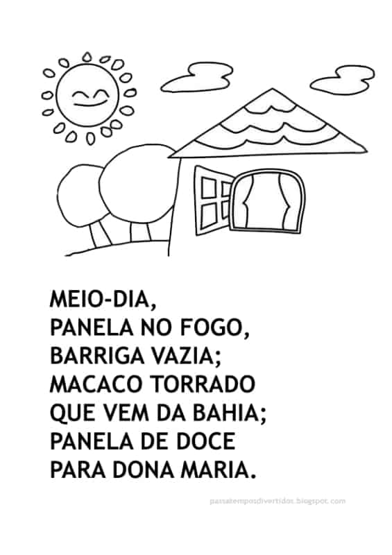 Parlendas Ilustradas educação infantil