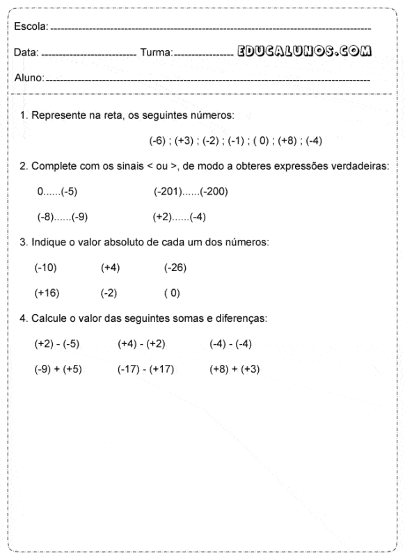 Quiz de Matemática 6º Ano #4  Operações de Matemática do 6º Ano [Apenas 7%  Acerta Todas] 