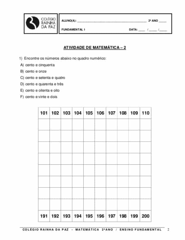 2º ANO » Matemática Divertida