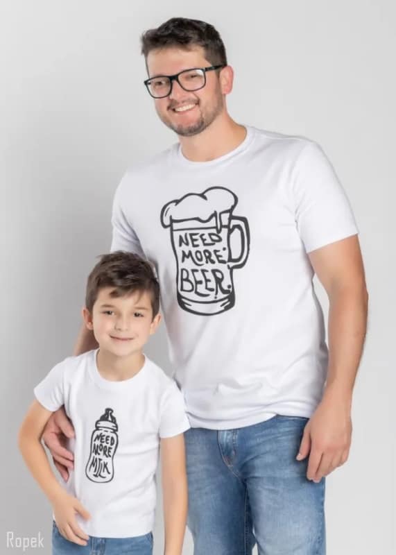 camiseta pai e filho engracada