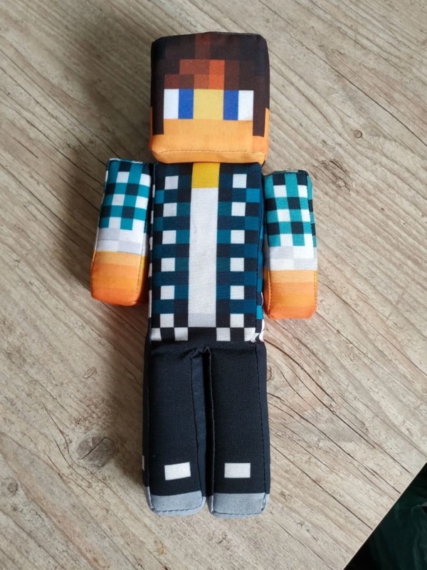 boneco de pano Minecraft