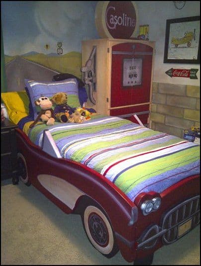 cama de carro antigo