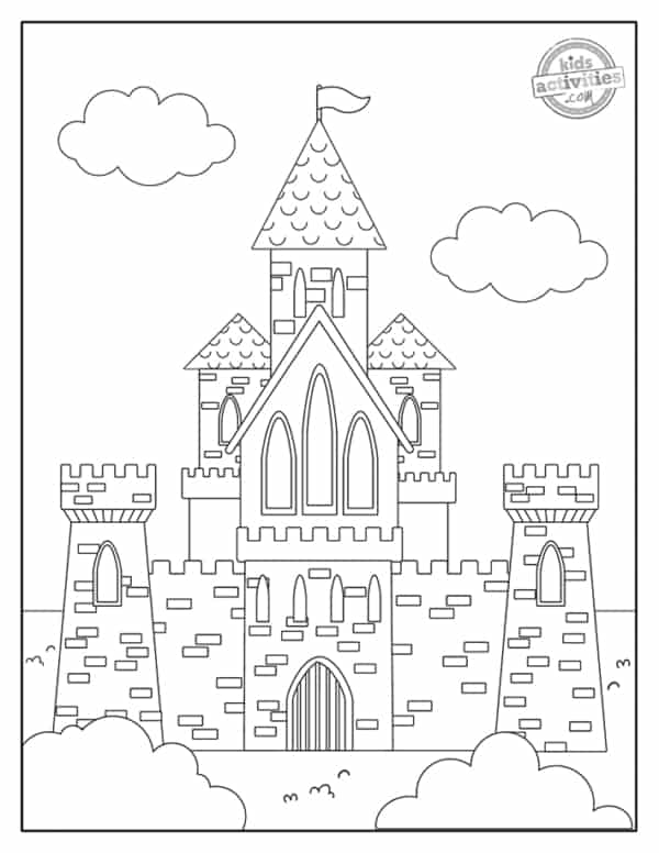 34 desenho de castelo medieval
