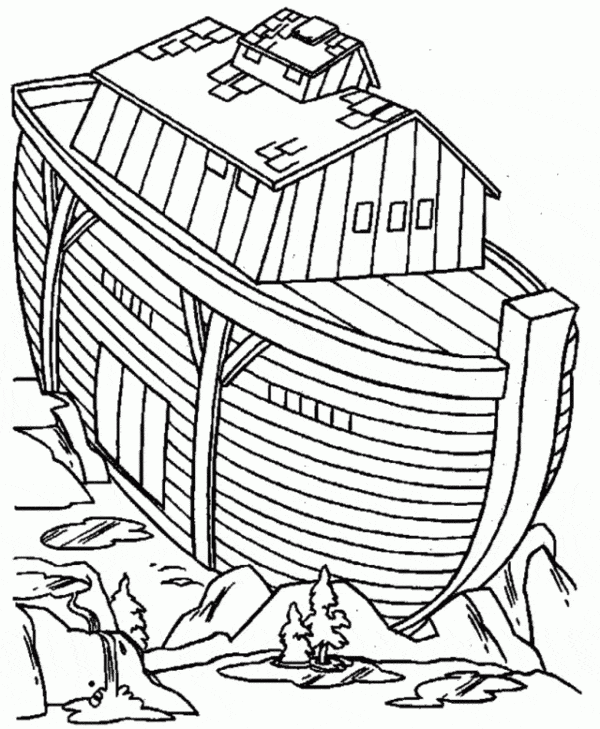 14 desenho para colorir da Arca de Noe
