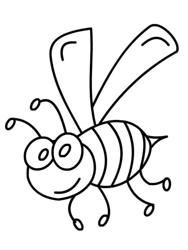 17 desenho de abelha para imprimir e pintar