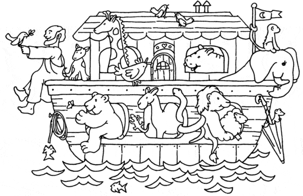 20 atividade de pintar da Arca de Noe
