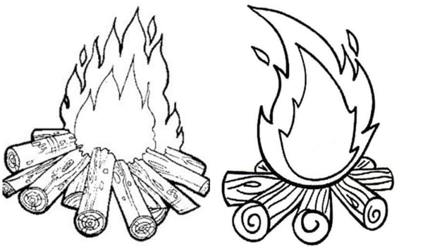 36 desenhos para colorir de fogueira de festa junina