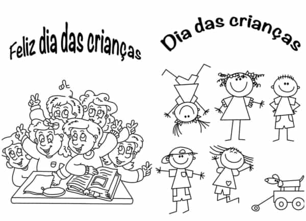 45 desenhos de Dia das Crianças para colorir e imprimir!