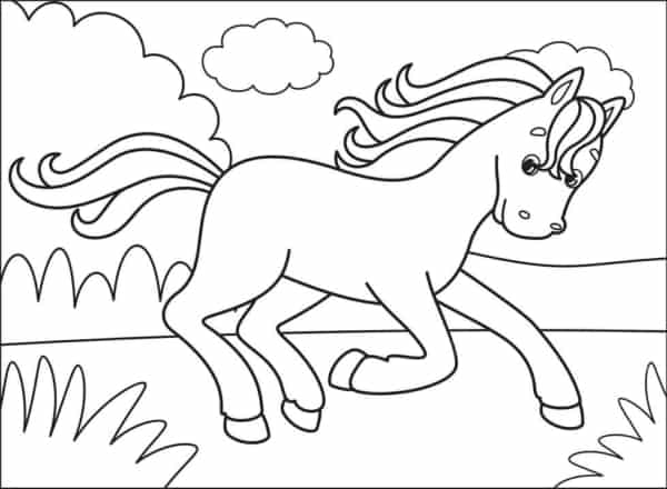 Desenho Para Colorir cavalo (xadrez) - Imagens Grátis Para Imprimir - img  25867