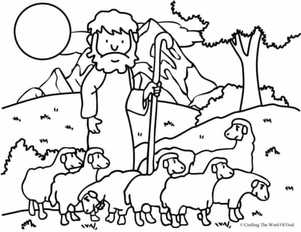 36 atividade de ovelha com tema religioso